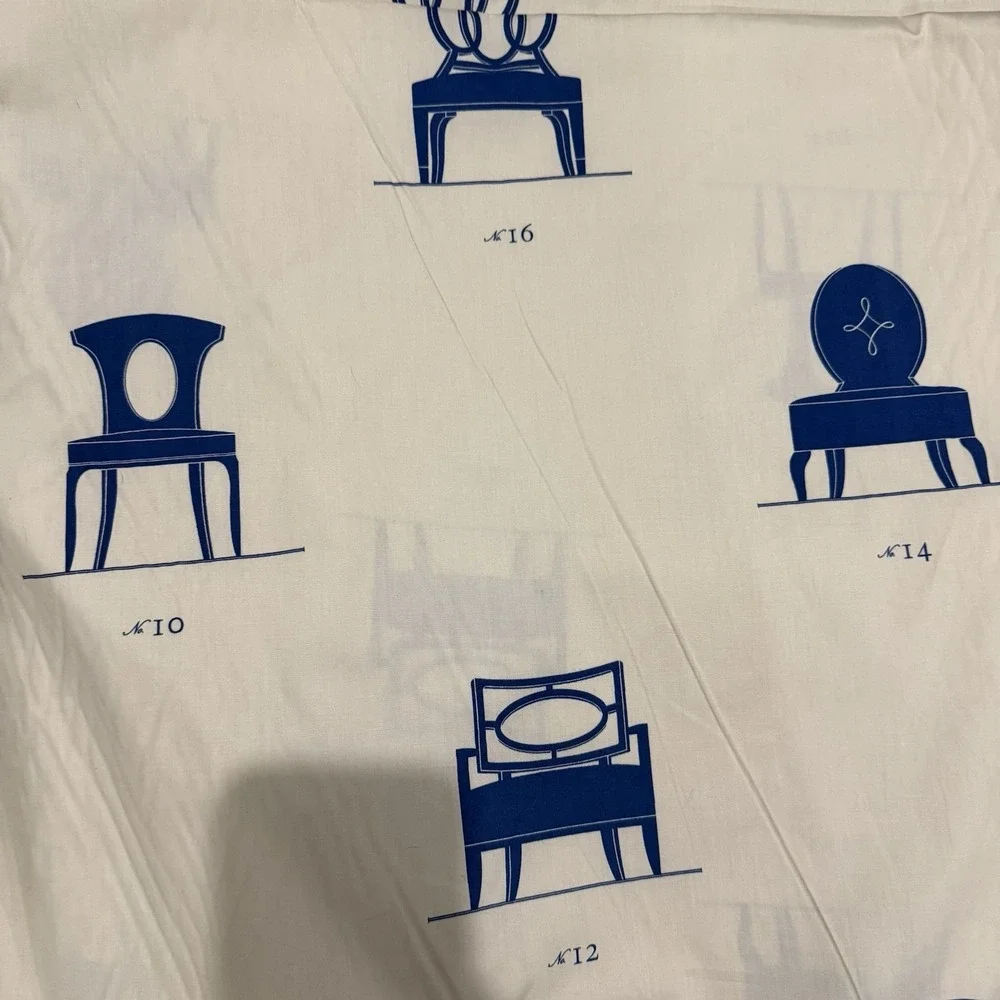 Vintage Barbara‎ Barry Kravet Couture Fabric BBs Chairs 2005 Blue 442